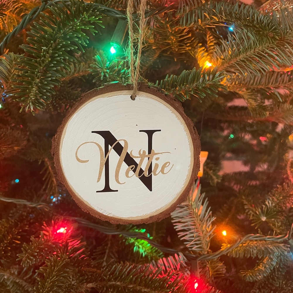 Personalized Wooden Christmas Ornament